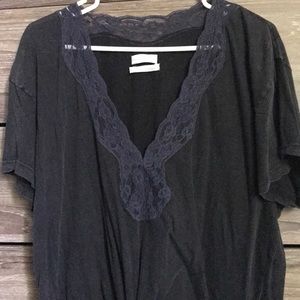 Lace trim T-Shirt